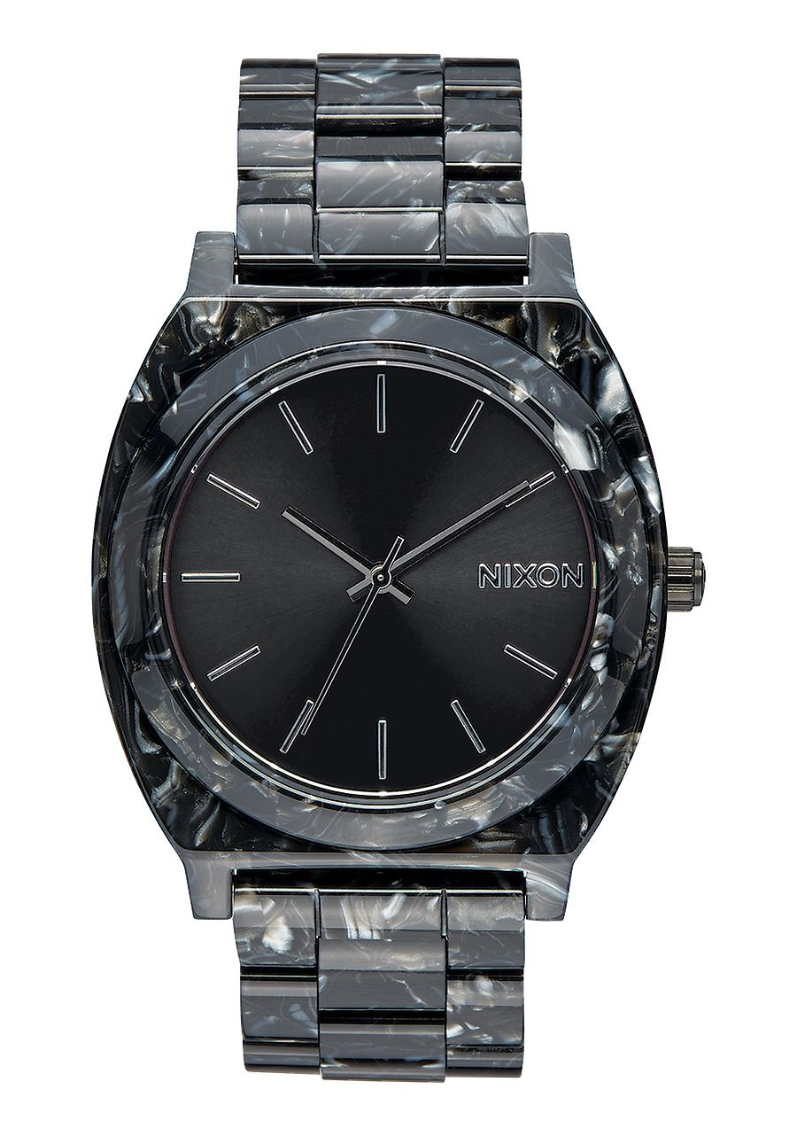 Nixon Time Teller Acetate 40mm Black Silver Multi