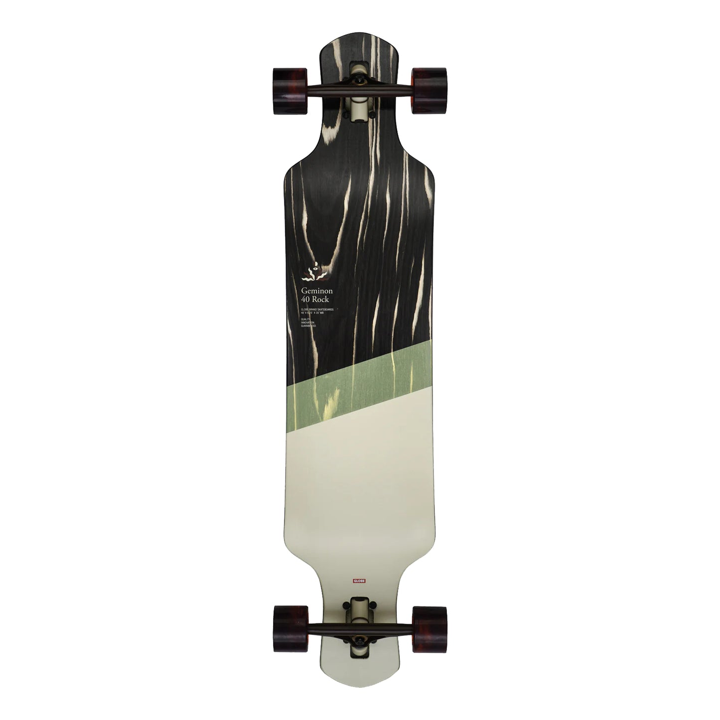 Globe Geminon 40" Drop Thru Skateboard - Macassar/Epitome Longboard Skateboard