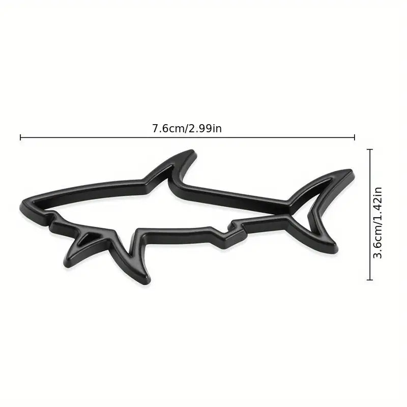 3d Metal Shark Car Sticker Badge Emblem sticker