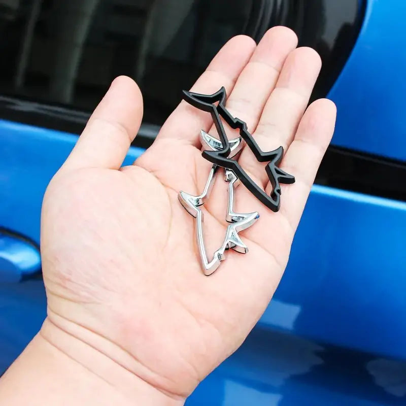 3d Metal Shark Car Sticker Badge Emblem sticker