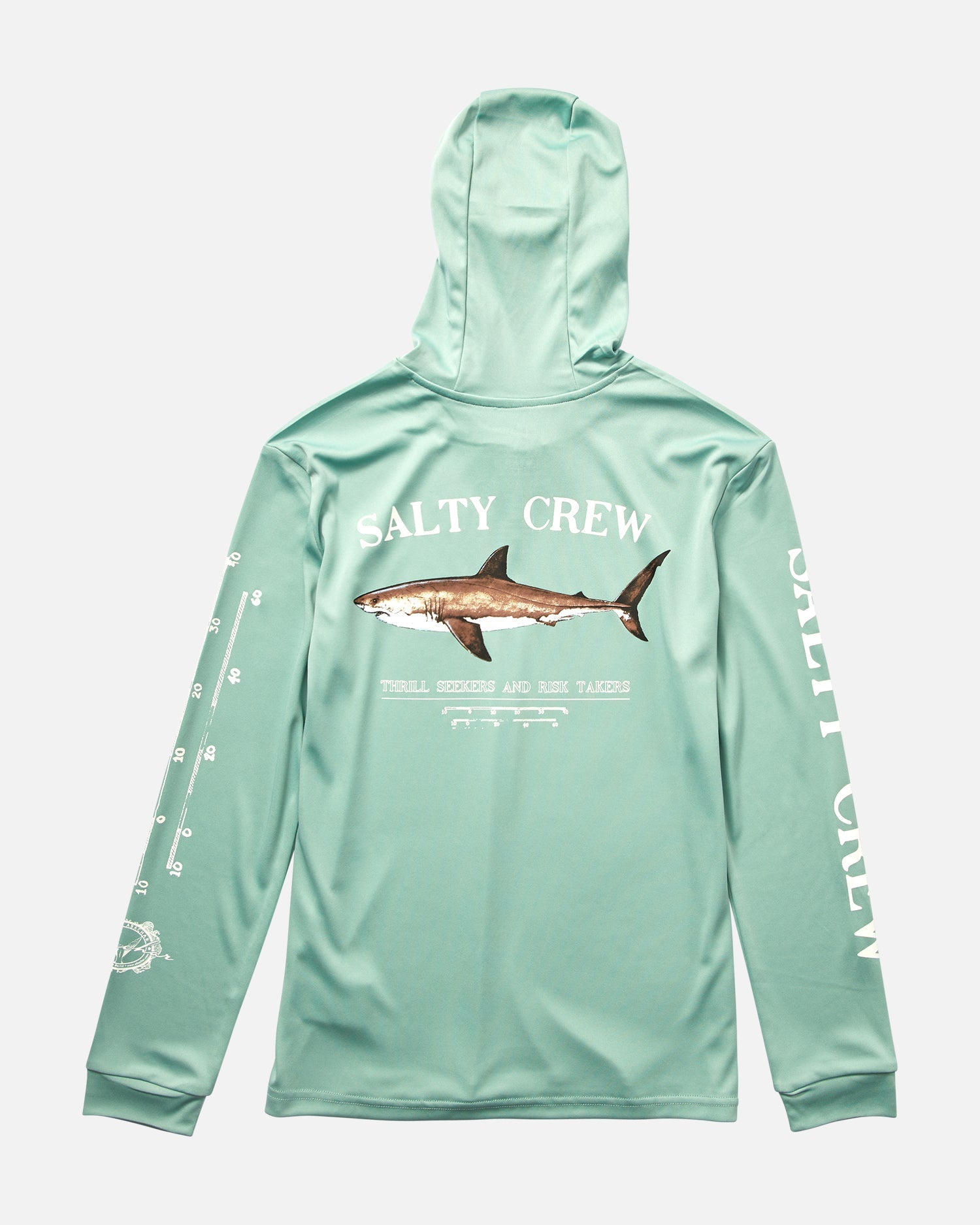 Salty Crew Boys Bruce Hooded Sun Shirt - UPF 50 - Mackerel boys rashguard