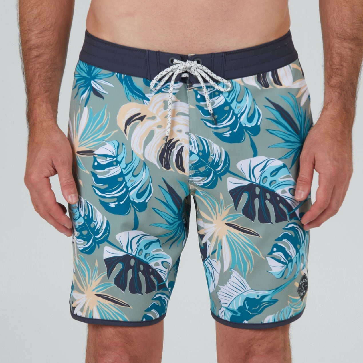 Salty Crew Breaker 18" Boardshorts - Dusty Sage Mens Boardshorts