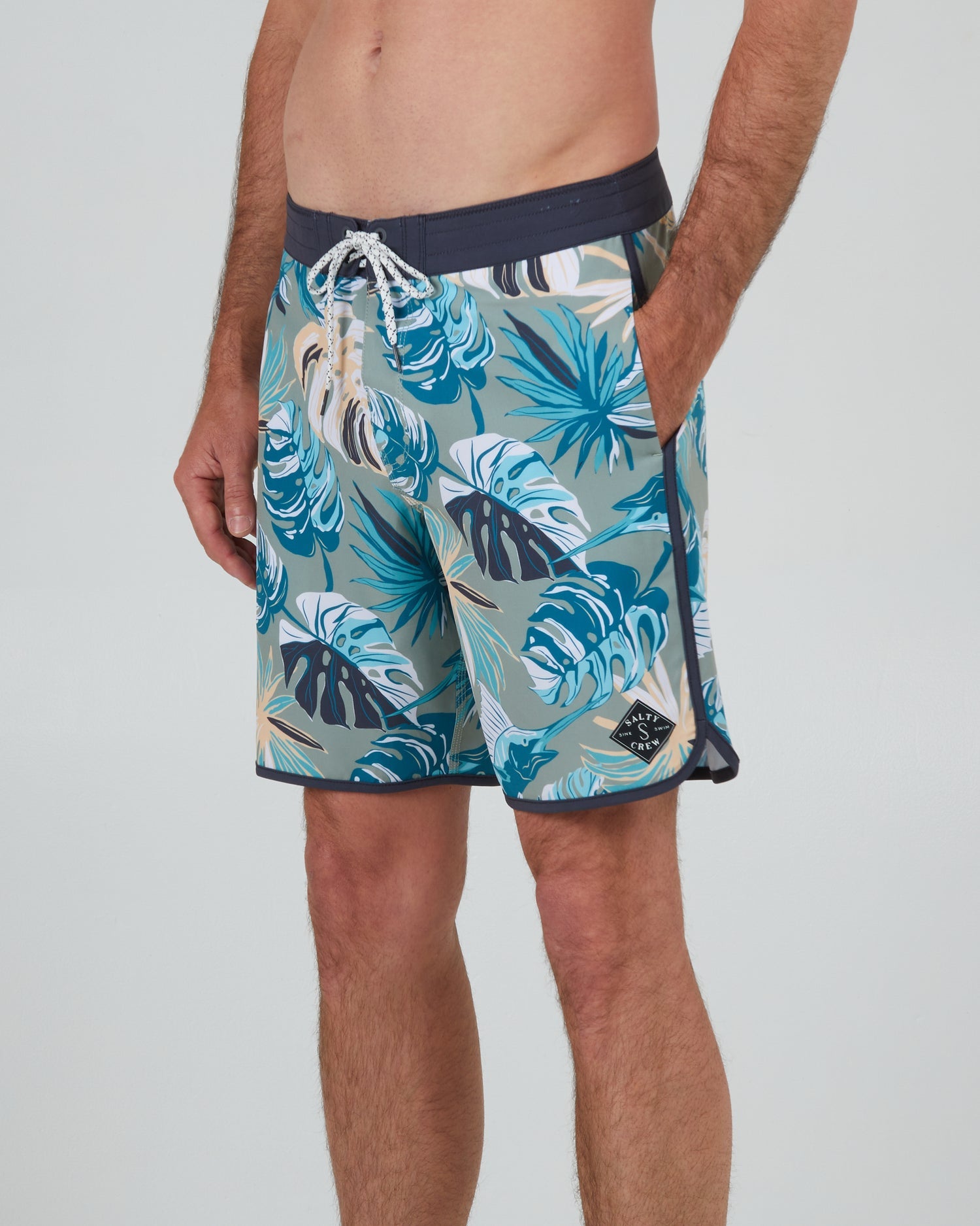 Salty Crew Breaker 18" Boardshorts - Dusty Sage Mens Boardshorts