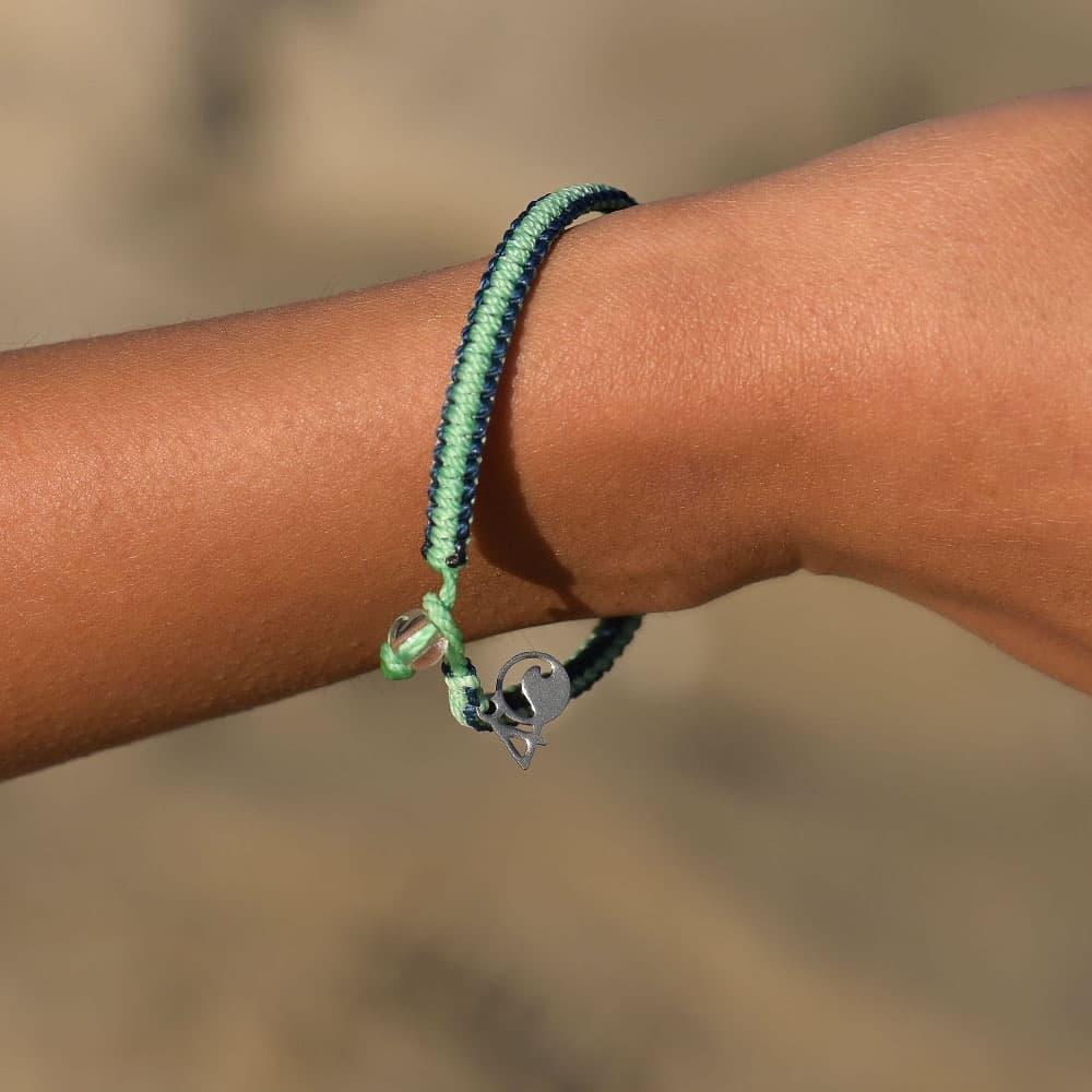 4Ocean braided bracelets - Manta Ray - Sting Ray - Sea Otter Jewelry Sting Ray Medium 7.75"