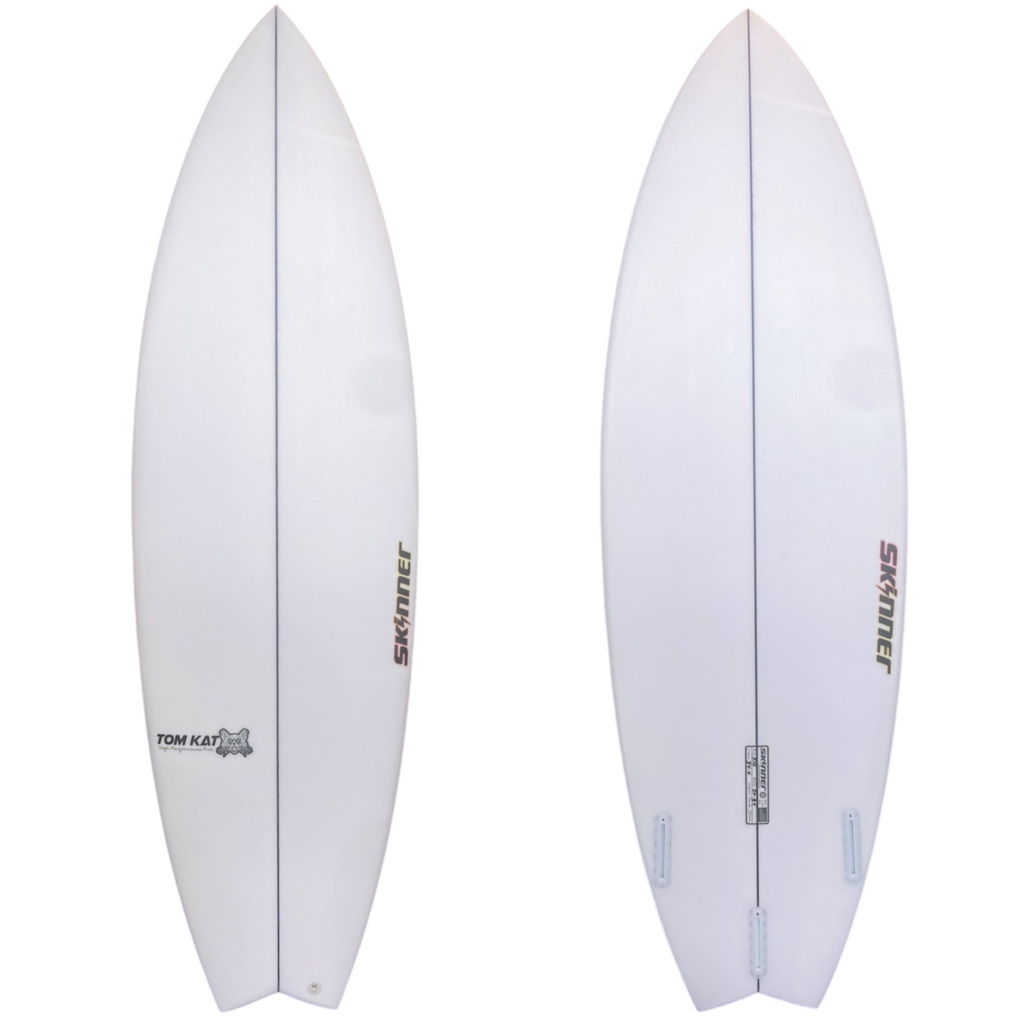 Skinner Surfboards Tom Kat Fish 5'10" x 20.8 x 34.4L Epoxy 3 Future Plugs Surfboard