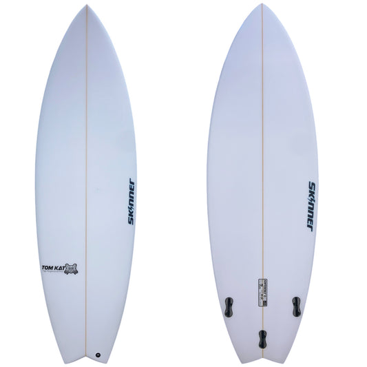 Skinner Surfboards Tom Kat Fish 5'8" x 20.25 x 31.5L Poly 3 FCS Plugs Surfboard