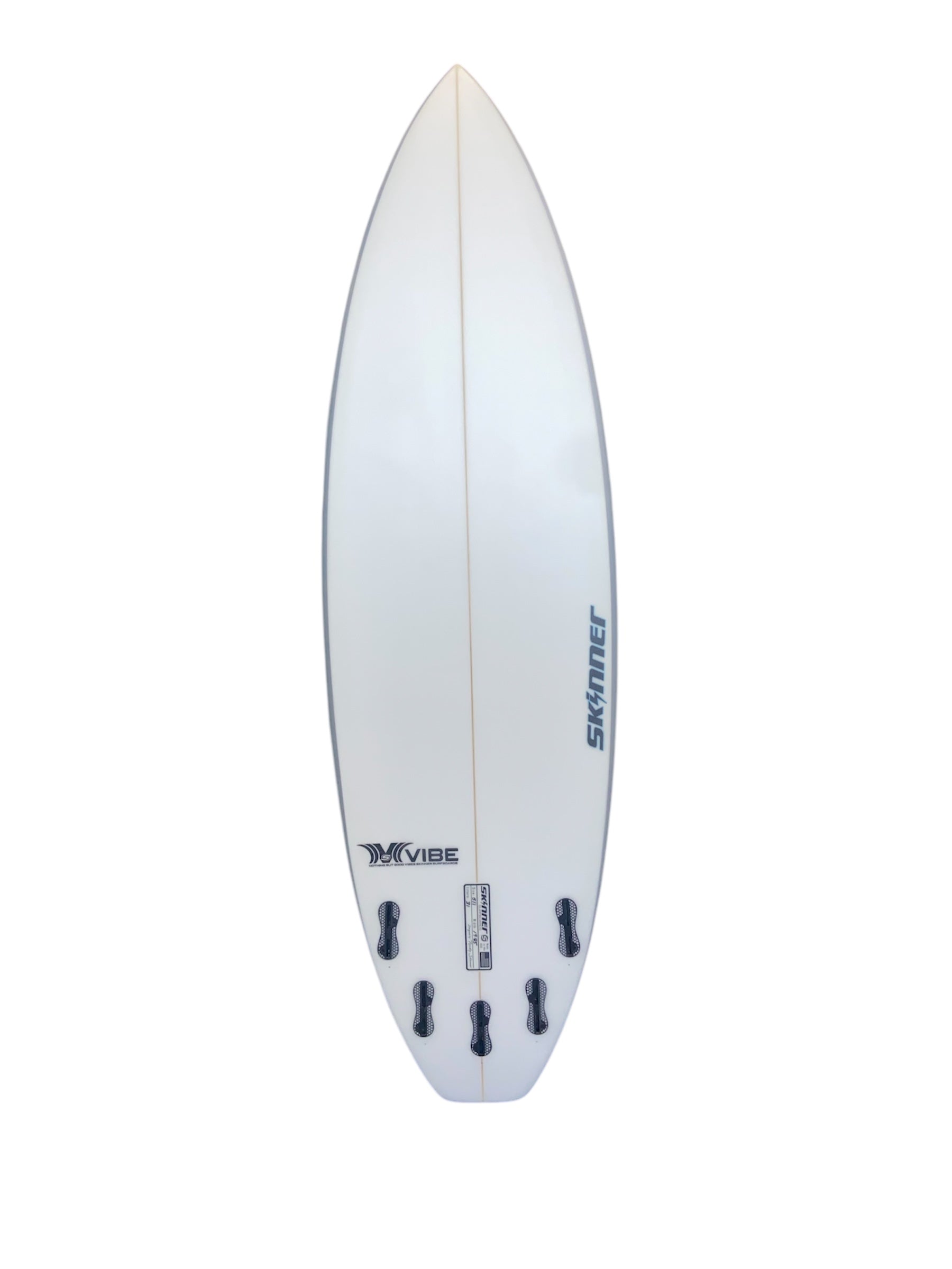 Skinner 5'11" x 19.85 Vibe Epoxy Shortboard 5 Fin FCS II 31L Surfboard