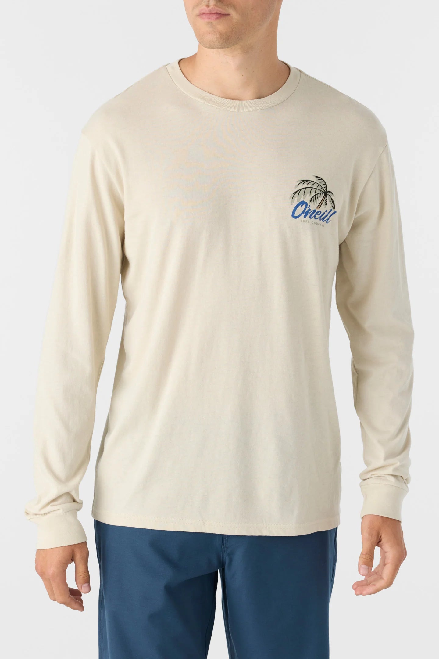 O'Neill Tilt Long Palm Long Sleeve Tee - Khaki Mens Longsleeve Tee