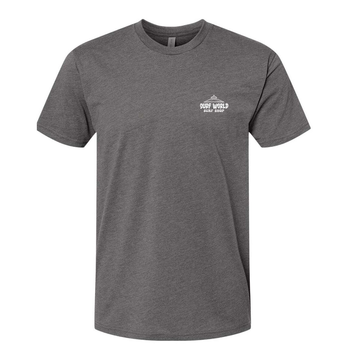 Surf World LBS Broken Pier Tee Shirt - Dark Heather Grey Mens T Shirt