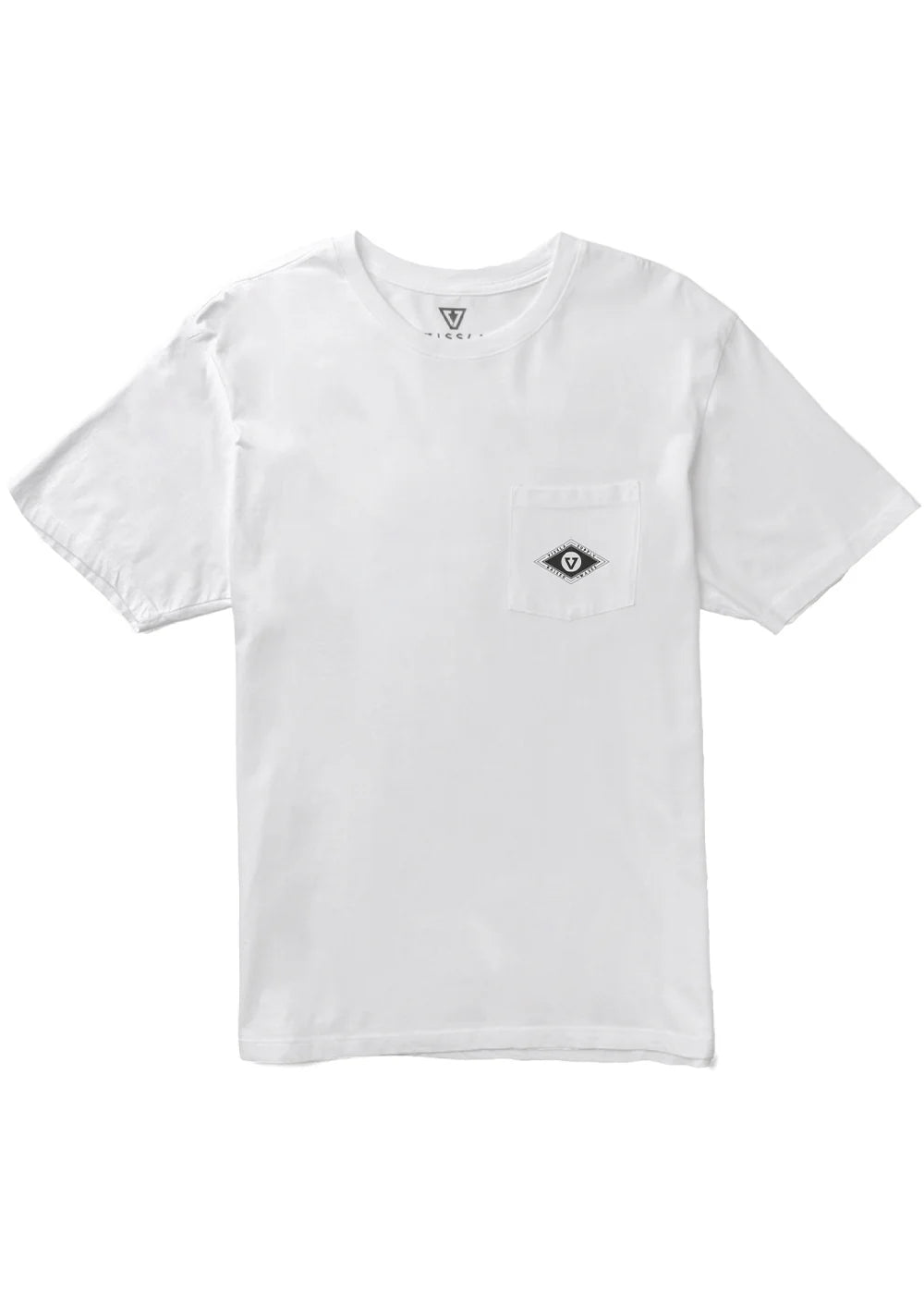 Vissla Wave Chasers Premium Pocket Tee - White Mens T Shirt