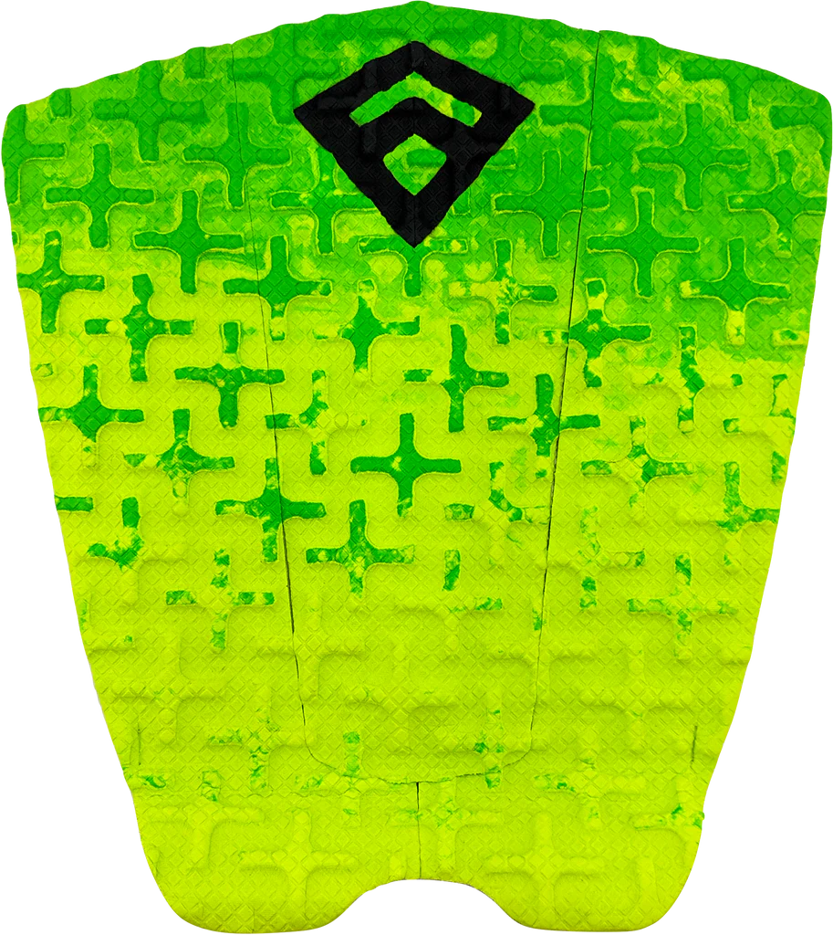 Freak Traction Phantom Fade Traction Pads Traction Pad Green Yellow