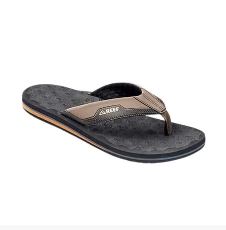 Reef The Ripper Water Friendly Mens Sandal - Black Tan Mens Footwear