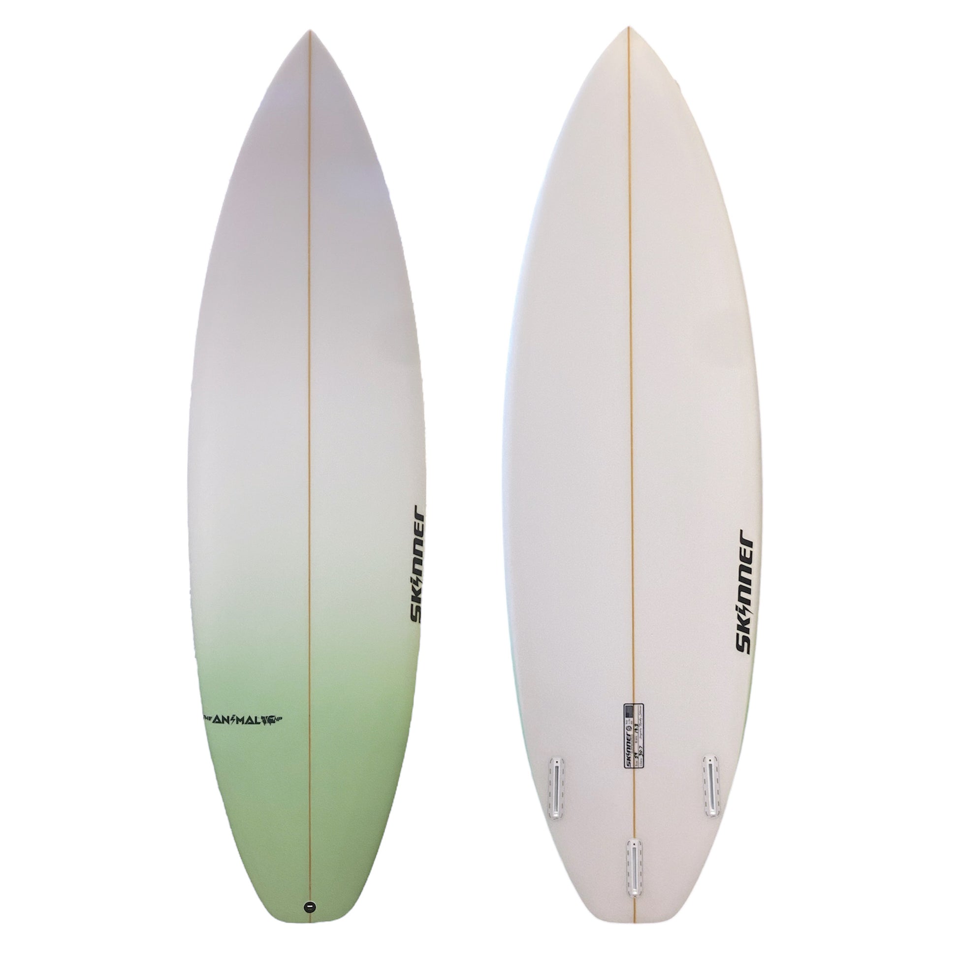 Skinner The Animal HP 5'9 x 19.3" x 31.3L Liters 3 Futures fins Poly Surfboard