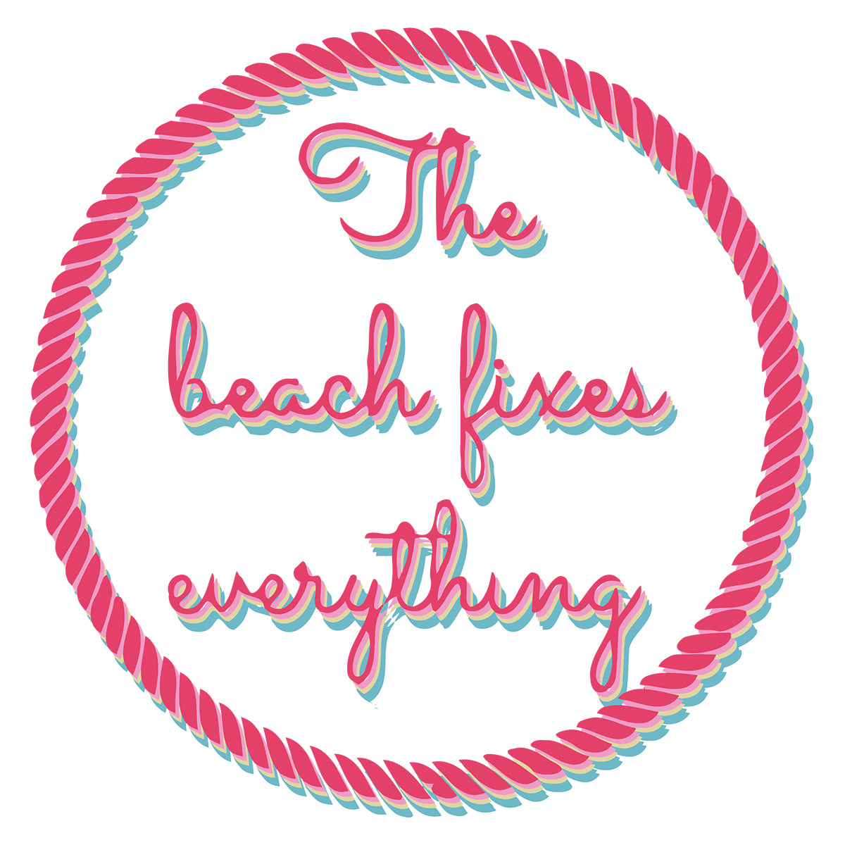 The Beach Fixes Everything, Women's Racerback Tank Womens Tank