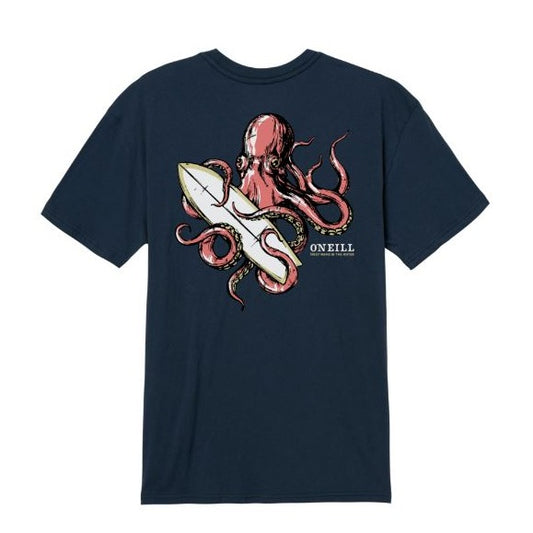 O'Neill Sea Spider Octopus Men's Tee - Navy Mens T Shirt
