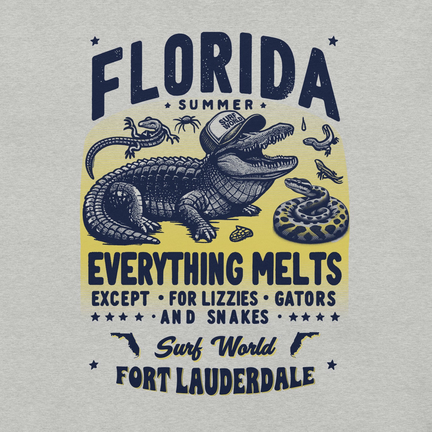 Surf World Summer Everything Melts Tee Mens T Shirt