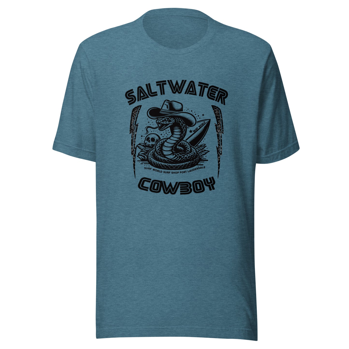 Surf World Salt Water Cowboy Tee Shirt Mens T Shirt