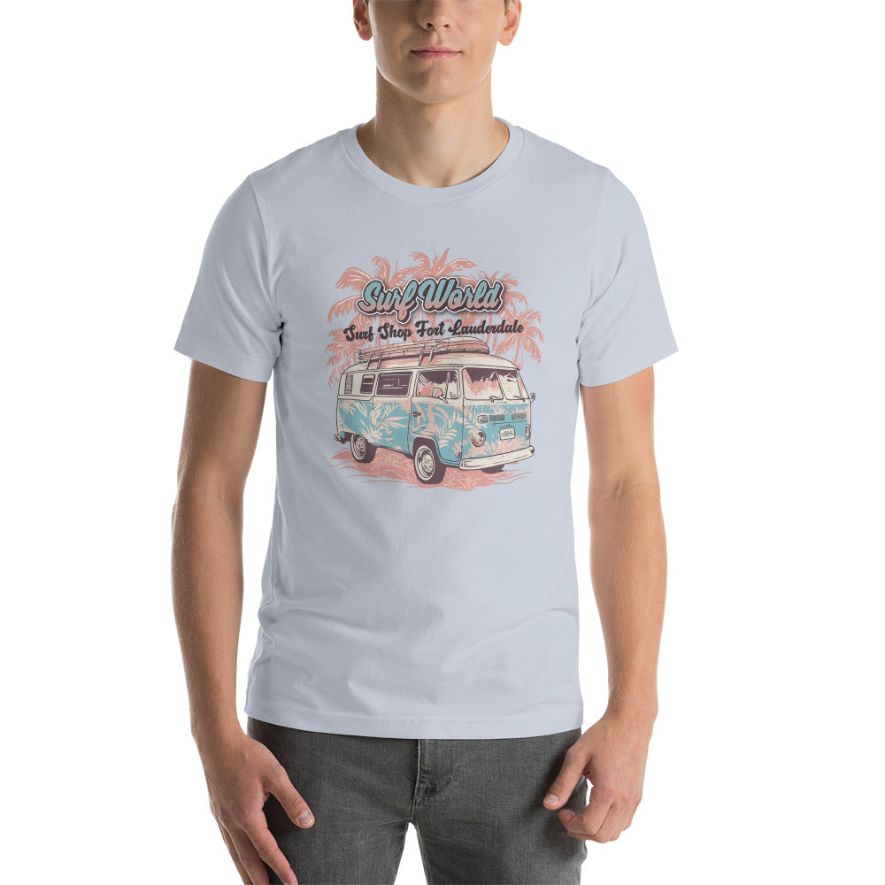 Surf World Floral VW Bus Unisex t shirt