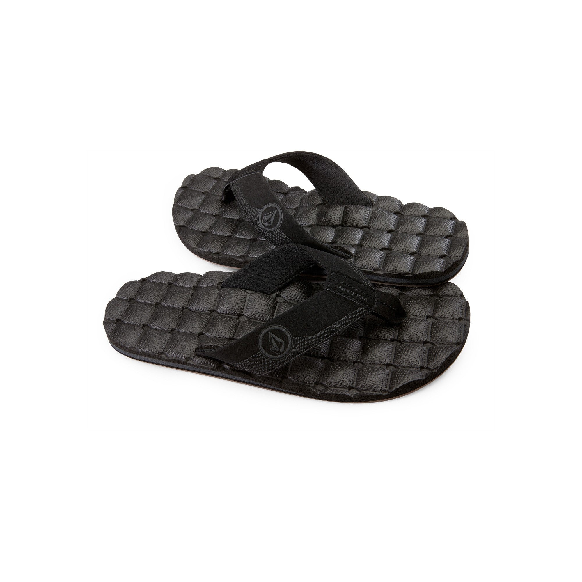 Volcom Men s Recliner Sandals Black Destructo SURF WORLD SURF SHOP