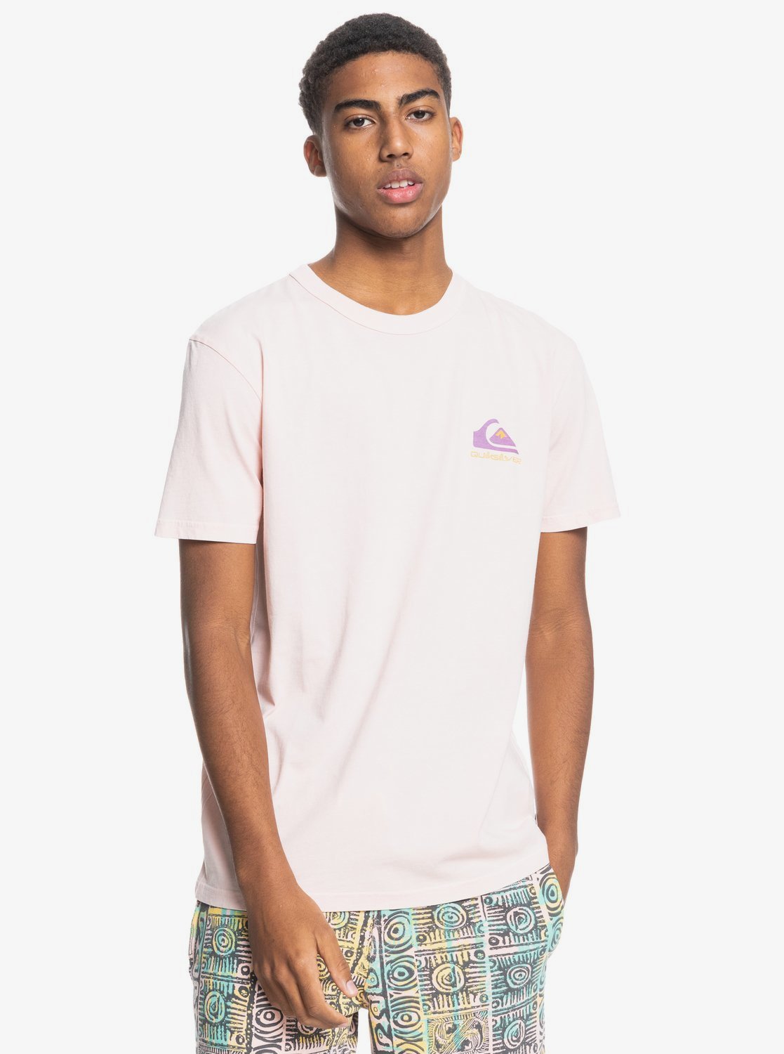 Quiksilver Mineral Organic Men's Tee Shirt - Light Pink - Light