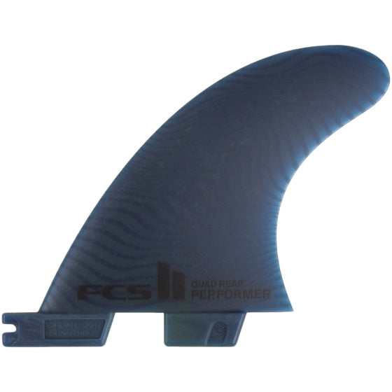 FCS II Performer Quad Rear Neo Glass Mediums Fins - Blue Fins