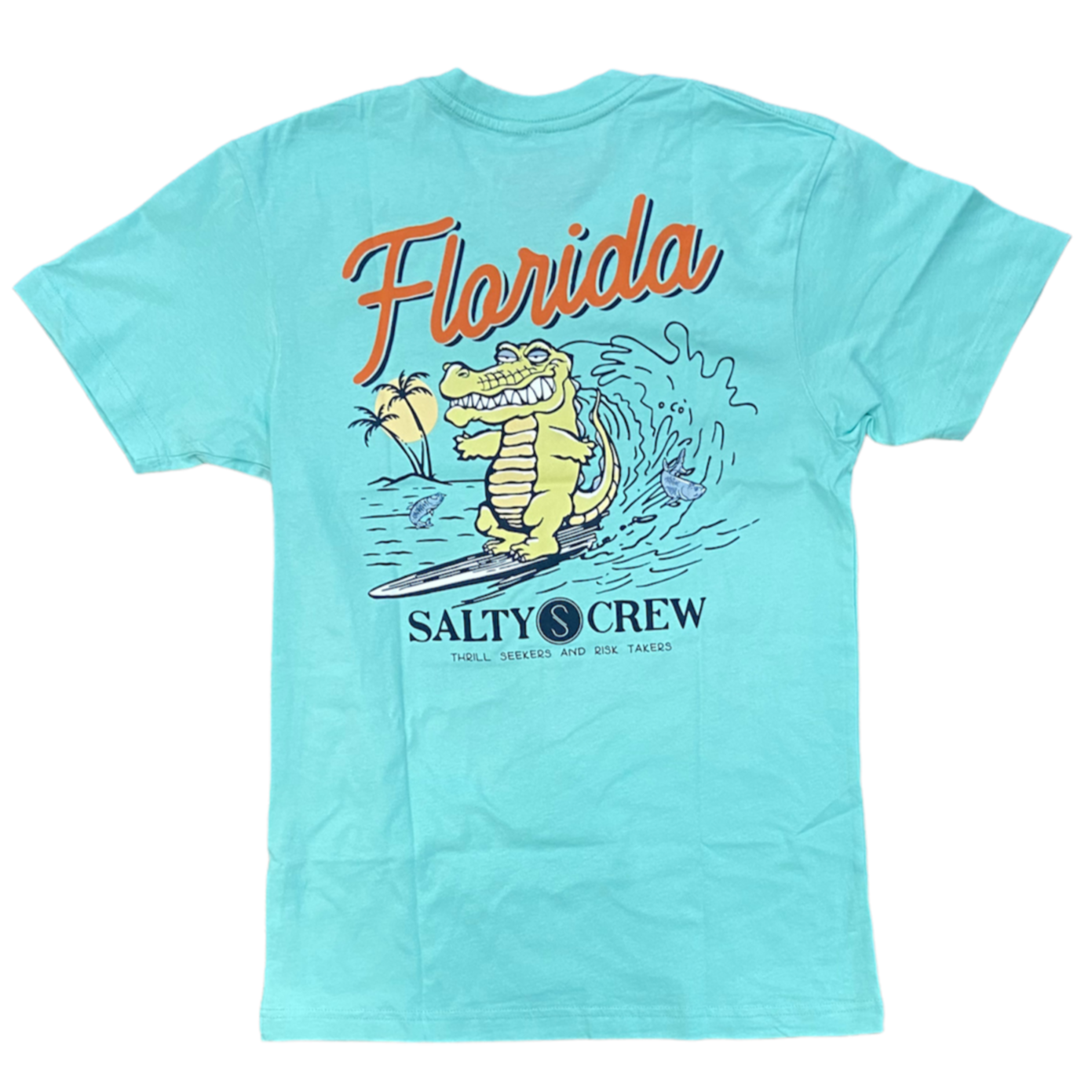 Salty Crew Florida Gator Surf Premium SS Tee - Seafoam