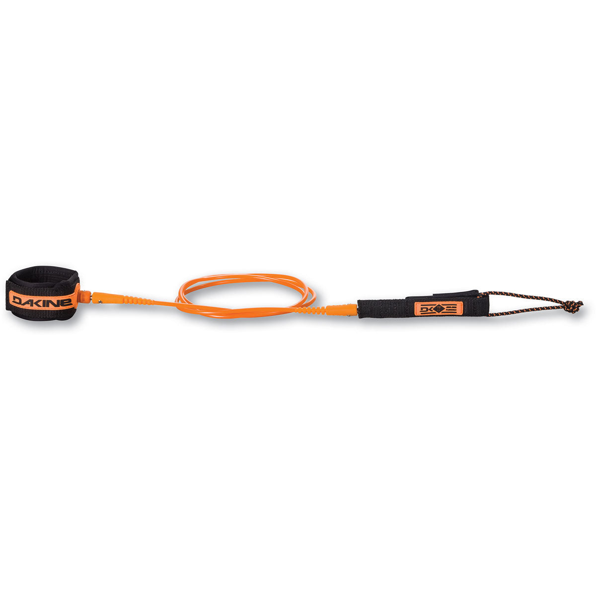 Dakine John John Florence Pro Comp 5' x 3/16" Surfboard Leash Surf Leash 5' x 3 16" BLACK ORANGE